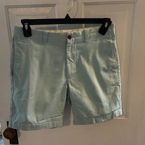 J. Crew Men's Light Green Flat Front Shorts